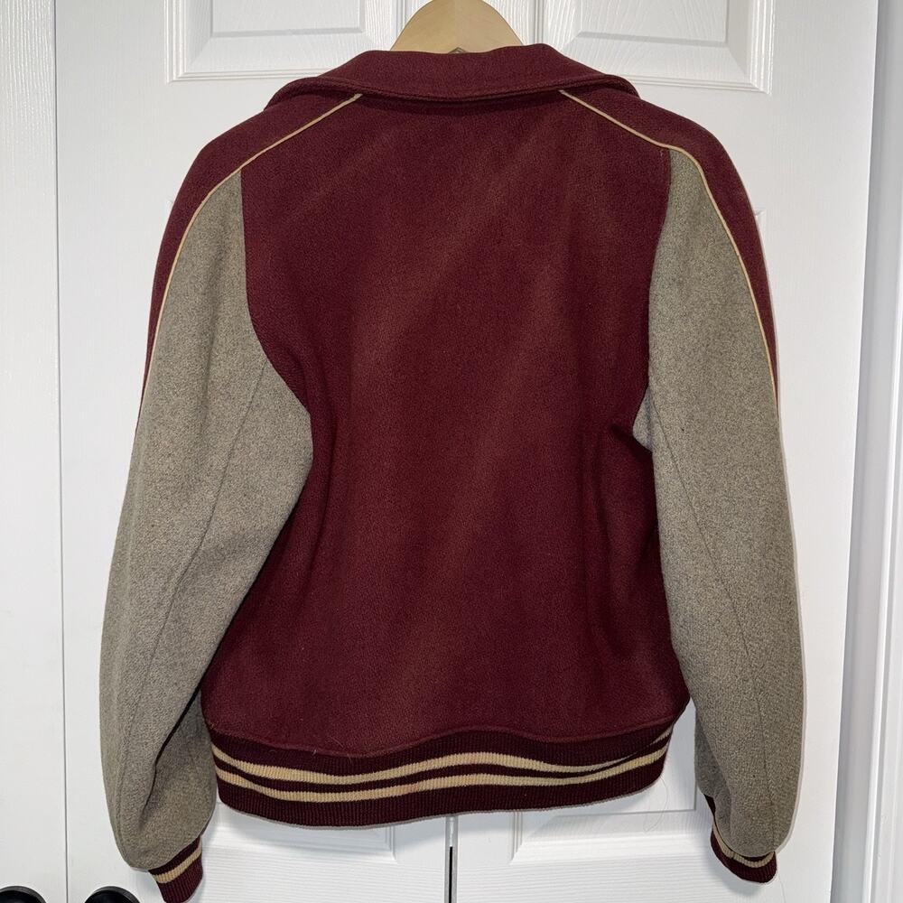 Vintage 1960s Wool Letterman Varsity Jacket Size Medium - Picture 5 of 7